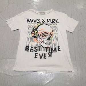 Zara Kids Waves and Music T-shirt...Size 8(128 CM)
